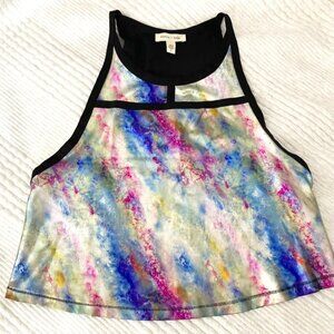 SILENCE + NOISE Iridescent Crop Tank Top